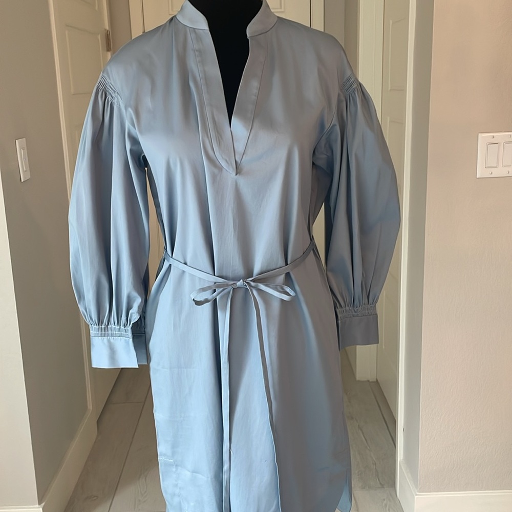 Rebecca Taylor Blue Shirt Dress Size XS NWT - Picture 3 of 12